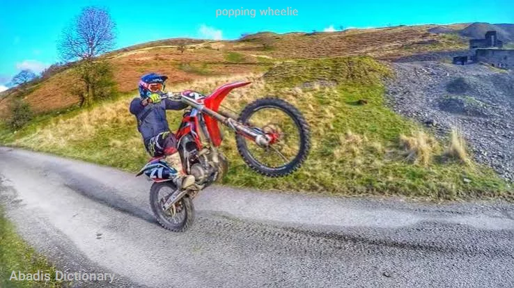 popping wheelie